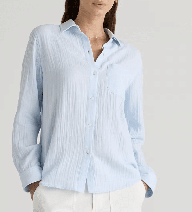 The Best Quince Tops and Blouses for Summer tania stephens fashion blogger fashion over 60  gauze
